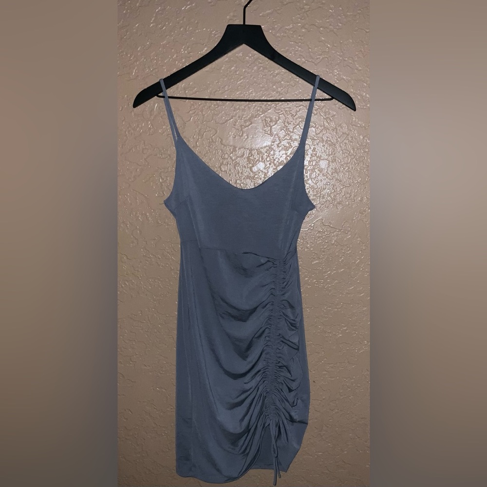 Women’s 7 Day Weekend Gray Slinky Mini Dress Sz: L - Pre-owned